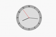 js计时事件实现圆形时钟