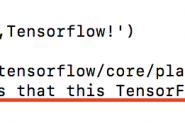 tensorflow/core/platform/cpu_feature_guard.cc:140] Your CPU supports instructions that this T