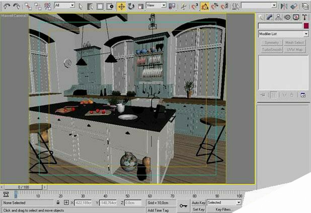 3ds Max打造西式厨房局部 来客网 室内设计教程