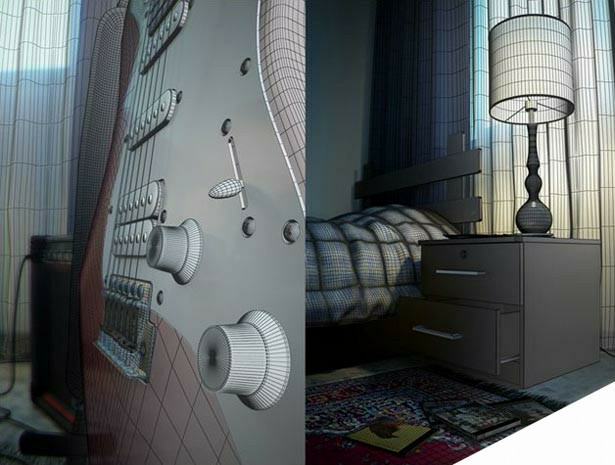 3DSMAX打造卧室一角 来客网 3DSMAX渲染教程