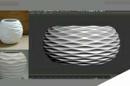 3DMAX制作简单简洁的波浪纹造型的花盆