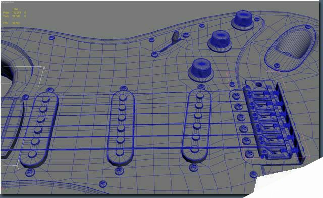 3DSMAX打造超逼真吉他 来客网 3DSMAX教程