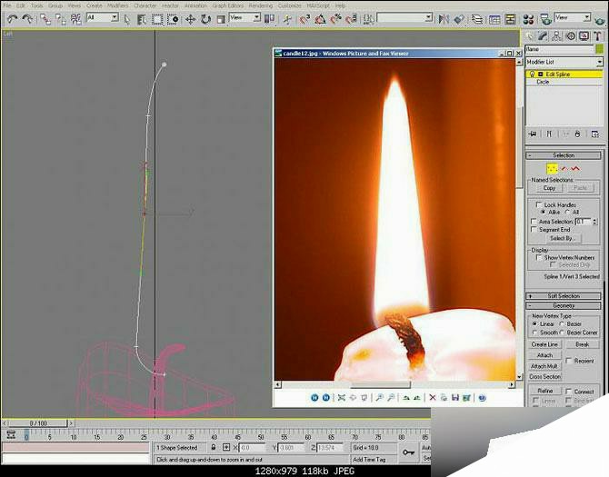 3DSMAX制作逼真的蜡烛 来客网 3DSMAX建模教程