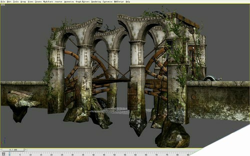 3DSMAX制作游戏场景《世界之桥》 来客网 3DSMAX材质贴图教程23.jpg