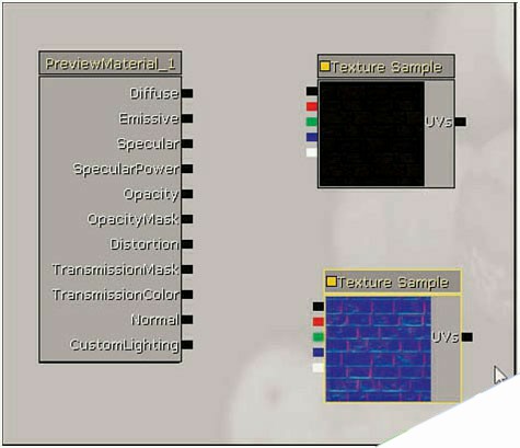unreal engine 3.0制作砖墙材质 来客网 材质贴图教程02