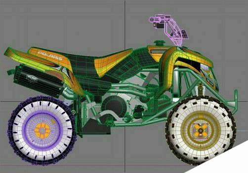 3Ds max制作豪华四轮摩托车教程