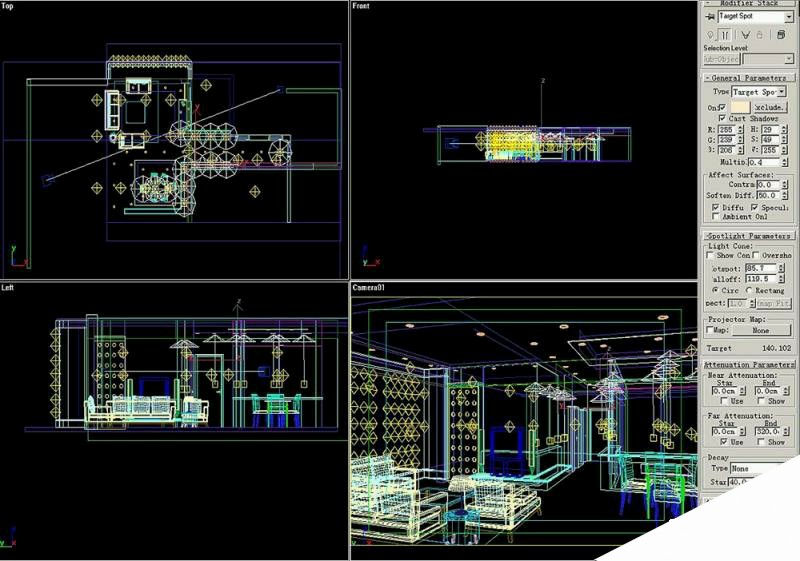 3DSMAX默认渲染器渲染出高品质室内效果图 来客网 3DSMAX建模教程