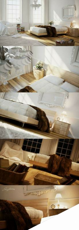 3ds Max打造白色清新卧室 来客网 室内设计教程