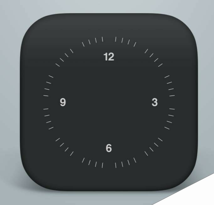 ps设计一个简洁大方的时钟图标教程