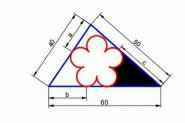 cad怎么绘制三角形内嵌花朵的图形?