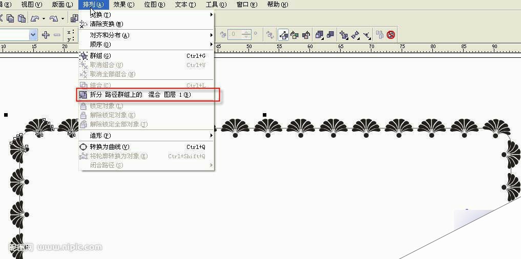 CorelDRAW绘制漂亮的花纹边框 来客网 CorelDraw实例教程
