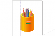 CorelDRAW快速绘制一个漂亮的圆形笔筒教程