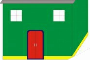 cdr怎么画彩色的房子? cdr房子的画法