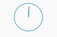 利用CSS3 动画 绘画 圆形动态时钟