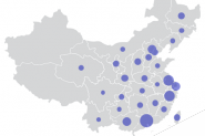 exce表格中怎么制作中国地图背景数据气泡图?