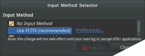 Input Method Selector