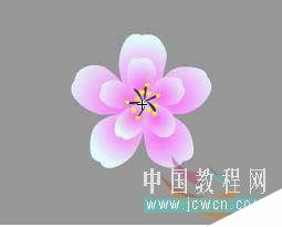 Flash新手鼠绘(5):梅花花瓣的制作(4)