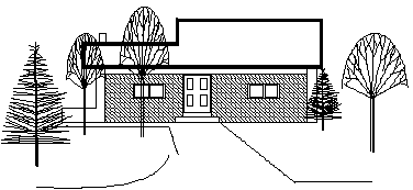 FreeHand 建筑图实例--房屋与庭院