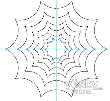 万圣节用Illustrator绘蜘蛛网和蜘蛛8_来客网转载