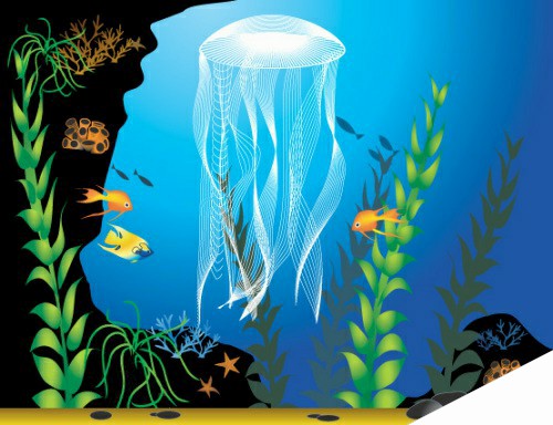 Illustrator绘制美丽的海底世界_来客网laike.net