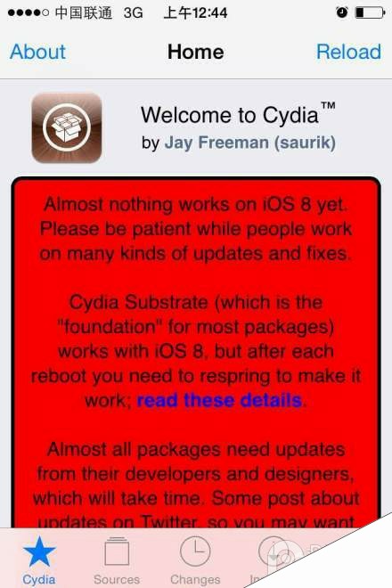 iOS8.1完美越狱插件就绪 只欠Cydia稳定兼容包