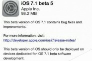 苹果系统iOS7.1 beta5发布 iOS7.1 beta5系统新变化新特征介绍