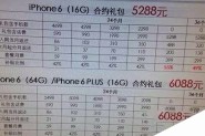 iphone6电信合约机套餐价格详情 苹果6电信合约机价格预览
