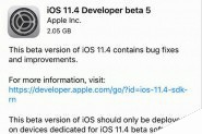 iOS11.4 beta5固件下载 苹果iOS11.4 beta 5开发者预览版固件下载大全