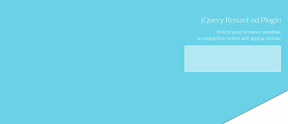 jQuery Resize End