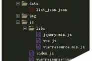 vue-resourse将json数据输出实例