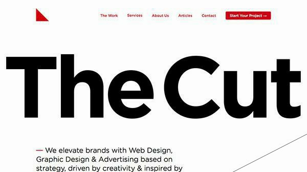 40个超大字体排版的网页设计欣赏