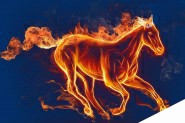 ps怎么利用通道抠出火焰燃烧的马?