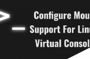 如何为Linux虚拟控制台配置鼠标支持
