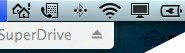如何在MAC菜单栏上放一个光驱弹出按钮