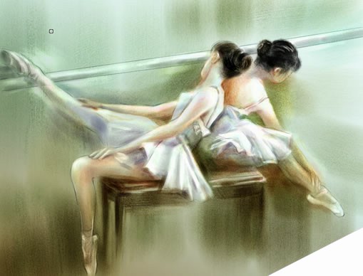 Painter绘制水彩芭蕾舞者 来客网 painter教程