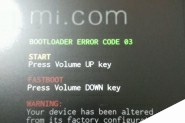 小米平板2刷机出现bootloader error code 03怎么办？