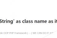 thinkphp在php7环境下提示Cannot use ‘String’ as class name as it is reserved的解决方法