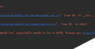 解决webdriver.Chrome()报错:Message:'chromedriver' executable needs to be in Path