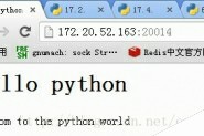 Python实现简单http服务器
