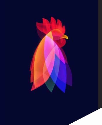 ps怎么设计一款炫酷的彩色鸡头海报?