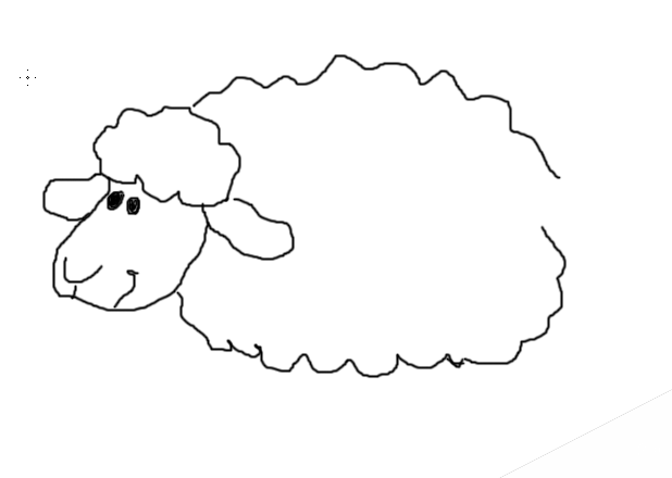 photoshop怎么画绵羊? ps画简笔画绵羊的教程