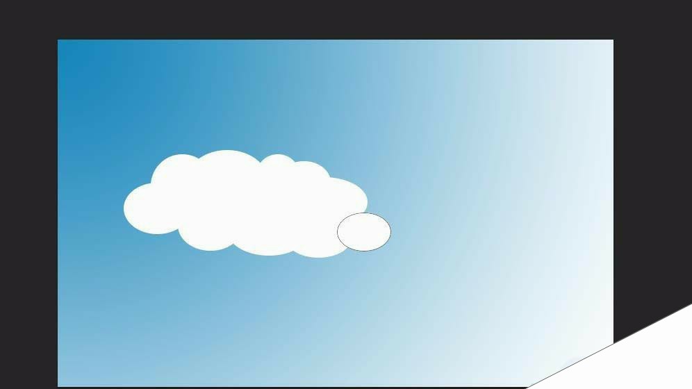 ps怎么绘制简单的白云? ps云朵的画法