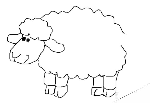 photoshop怎么画绵羊? ps画简笔画绵羊的教程
