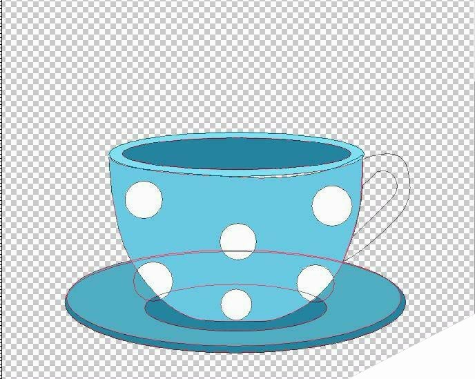 ps怎么画清爽颜色的小茶杯? ps卡通茶杯的绘制方法