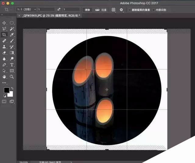 怎么用ps做圆形构图?photoshop制作漂亮的圆形构图教程