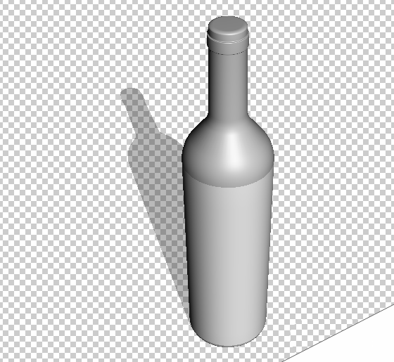ps怎么创建3D酒瓶子?
