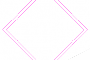 PS怎么绘制菱形双边框? ps菱形边框四种设计方法