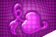 PS利用图层样式制作漂亮的立体感紫色玻璃心形