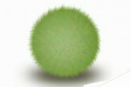 PS绘制一个毛茸茸的草绿色小球