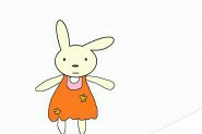 画图工具怎么绘制卡通小兔子?